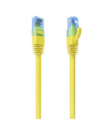 AISENS Cable De Red Latiguillo RJ45 Cat.6 UTP AWG26 CCA, Amarillo, 25 cm