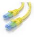 AISENS Cable De Red Latiguillo RJ45 Cat.6 UTP AWG26 CCA, Amarillo, 25 cm