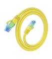 AISENS Cable De Red Latiguillo RJ45 Cat.6 UTP AWG26 CCA, Amarillo, 0.75 m