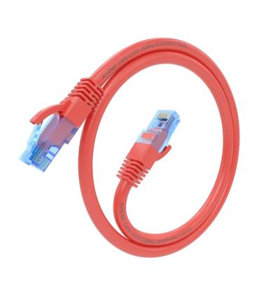 AISENS Cable De Red Latiguillo RJ45 Cat.6 UTP AWG26 CCA, Rojo, 30 cm