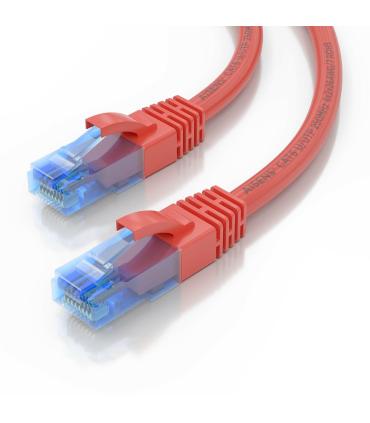 AISENS Cable De Red Latiguillo RJ45 Cat.6 UTP AWG26 CCA, Rojo, 30 cm