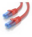 AISENS Cable De Red Latiguillo RJ45 Cat.6 UTP AWG26 CCA, Rojo, 0.5 m