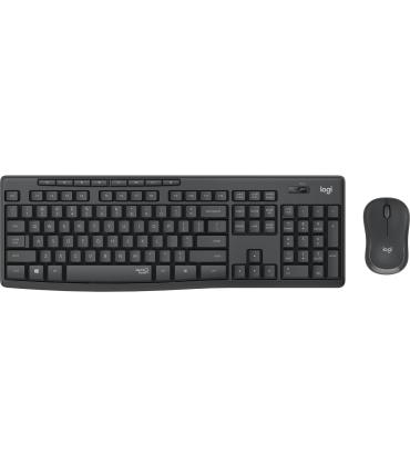 Logitech MK295 Silent Wireless Combo teclado Ratón incluido Oficina USB QWERTY Español Grafito