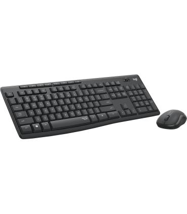 Logitech MK295 Silent Wireless Combo teclado Ratón incluido Oficina USB QWERTY Español Grafito