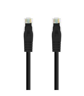 Nanocable Cable Red Latiguillo RJ45 LSZH CAT.6A UTP AWG24, Negro, 25 cm