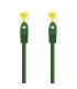 Nanocable Cable Red Latiguillo RJ45 LSZH CAT.6A SFTP AWG26, Verde, 30 cm