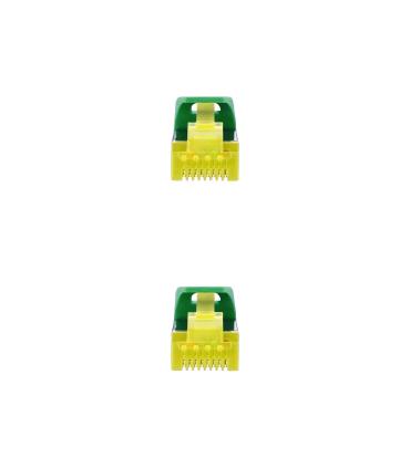 Nanocable Cable Red Latiguillo RJ45 LSZH CAT.6A SFTP AWG26, Verde, 30 cm