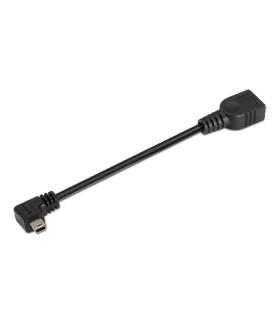 AISENS A101-0034 cable USB USB 2.0 0,15 m Mini-USB B USB A Negro