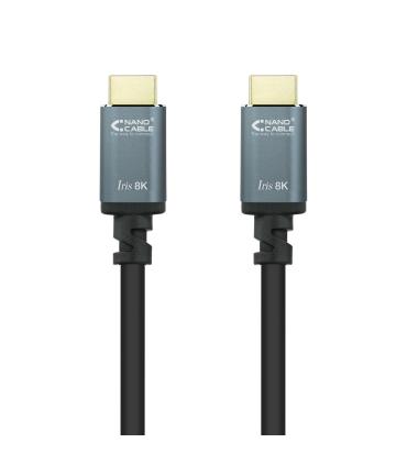 Nanocable Cable HDMI 2.1 IRIS 8K A M-A M, Negro, 1.5 m