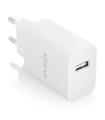 AISENS Cargador USB 10W alta eficiencia, 5V/2A, Blanco