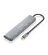 AISENS Hub USB 3.2 Gen1 5G USB-C, USB-C M-1xUSB-C PD100W H-1xUSB-C H-3xUSB-A H, Gris, 15cm