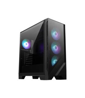 MSI MAG FORGE 320R AIRFLOW carcasa de ordenador Micro Torre Negro, Transparente