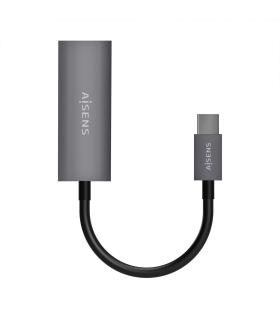 AISENS Conversor USB3.1 Gen1 USB-C A Ethernet Gigabit 10 100 1000 Mbps, Gris, 15cm