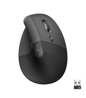 Logitech Lift ratón Oficina mano derecha RF Wireless + Bluetooth Óptico 4000 DPI