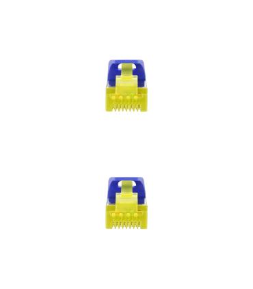 Nanocable Cable Red Latiguillo RJ45 LSZH CAT.6A SFTP AWG26, Azul, 25 cm