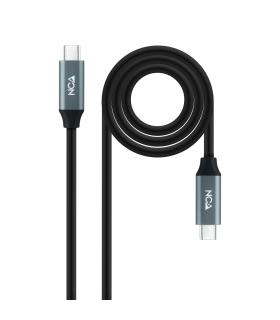 Nanocable 10.01.4300 cable USB USB4 Gen 2x2 0,5 m USB C Negro