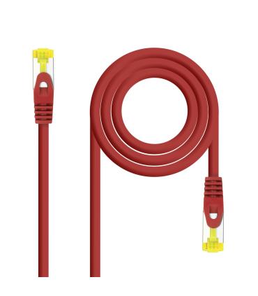 Nanocable Cable de red latiguillo RJ45 LSZH Cat.6A SFTP AWG26, Rojo, 2.0 m