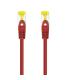 Nanocable Cable de red latiguillo RJ45 LSZH Cat.6A SFTP AWG26, Rojo, 2.0 m