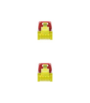 Nanocable Cable de red latiguillo RJ45 LSZH Cat.6A SFTP AWG26, Rojo, 2.0 m