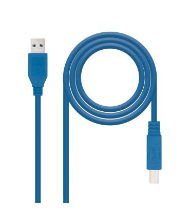 Nanocable 10.01.0802-BL cable USB USB 3.2 Gen 1 (3.1 Gen 1) 2 m USB A USB B Azul