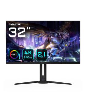 GIGABYTE Monitor de juegos OLED AORUS FO32U2P de 32” - 3840 x 2160 (UHD), 240Hz, 0.03ms, 250 cd m², KVM, FreeSync Premium Pro,