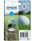 Epson Golf ball Singlepack Cyan 34XL DURABrite Ultra Ink