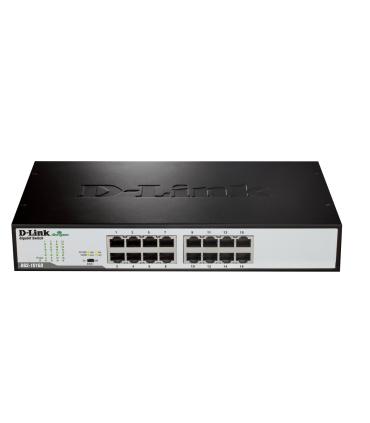 D-Link DGS-1016D E switch No administrado Negro, Metálico