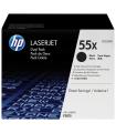 HP Pack de ahorro de 2 cartuchos de tóner original LaserJet 55X de alta capacidad negro