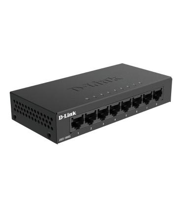 D-Link DGS-108GL No administrado Gigabit Ethernet (10 100 1000) Negro