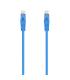 AISENS Cable de Red Latiguillo RJ45 LSZH Cat.6A 500 Mhz UTP AWG24, Azul, 25CM