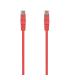 AISENS Cable de Red Latiguillo RJ45 LSZH Cat.6A 500 Mhz UTP AWG24, Rojo, 2.0M