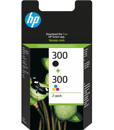 HP Pack de ahorro de 2 cartuchos de tinta original 300 negro Tri-color