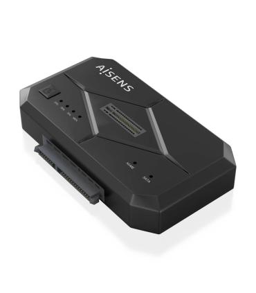 AISENS Estación de Docking SATA 2.5 3.5, M.2 NVMe a USB 3.0 3.1 Gen1, Clone, Negro