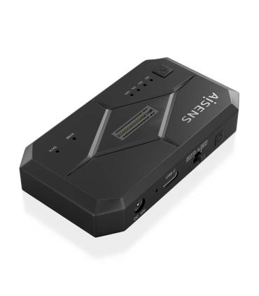 AISENS Estación de Docking SATA 2.5 3.5, M.2 NVMe a USB 3.0 3.1 Gen1, Clone, Negro