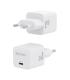 AISENS Cargador Gan 30W, 1xUSB-C PD3.0 QD4.0, Blanco