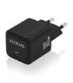 AISENS Cargador Gan 30W, 1xUSB-C PD3.0 QD4.0, Negro