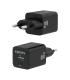 AISENS Cargador Gan 30W, 1xUSB-C PD3.0 QC4.0, 1xUSB-A QC3.0, Negro