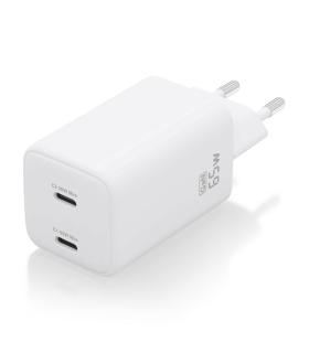 AISENS Cargador Gan 65W, 2xUSB-C PD3.0 QD4.0, Blanco