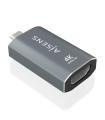 AISENS Adaptador Conversor Aluminio USB-C a HDMU 4K@60Hz, USB-C/M-HDMI/H, Gris