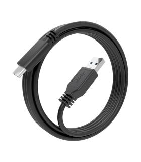 AISENS Cable USB 3.1 Gen2 10Gbps 3A, Tipo USB-C M-A M, Negro, 2.0m