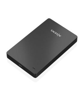 AISENS Caja Externa 2.5″ 9.5mm SATA a USB-C USB3.1 Gen1, Negra