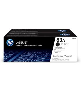 HP Pack de ahorro de 2 cartuchos de tóner original LaserJet 83A negro