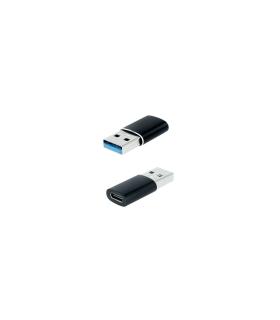 Nanocable Adaptador USB-A 3.1 a USB-C, USB-A M-USB-C H, Negro