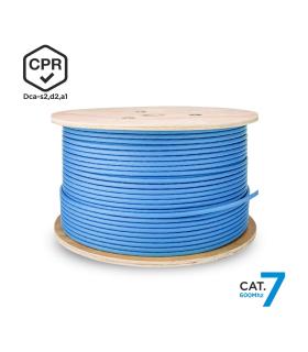 AISENS Cable de Red RJ45 LSZH CPR Dca CAT.7 600 MHZ S FTP AWG23, Azul, 305 m