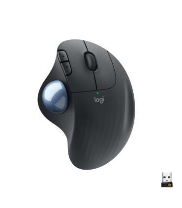 Logitech Ergo M575 ratón Oficina mano derecha RF Wireless + Bluetooth Trackball 2000 DPI