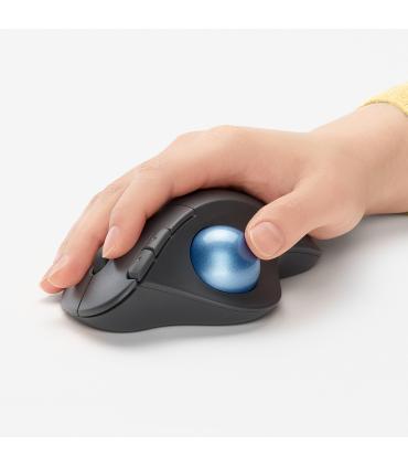 Logitech Ergo M575 ratón Oficina mano derecha RF Wireless + Bluetooth Trackball 2000 DPI