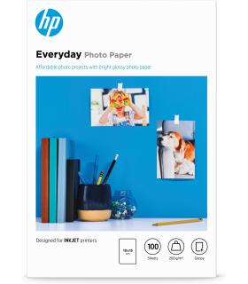 HP Papel fotográfico Everyday, brillante, 200 g m2, 10 x 15 cm (101 x 152 mm), 100 hojas