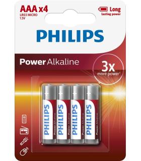 Philips Power Alkaline Batería LR03P4B 10