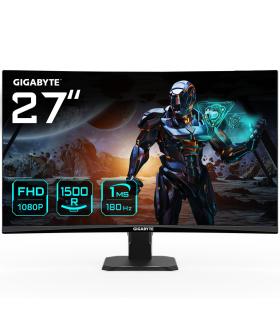 GIGABYTE GS27FC 27" Monitor de Juego Curvo FHD - 1920 x 1080, 1500R, 180Hz, 1 ms, 250 cd m², FreeSync Premium, HDR Ready, HDMI