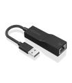 AISENS Conversor USB 3.0 a Ethernet Gigabit 10/100/1000 Mbps, Negro, 15 cm